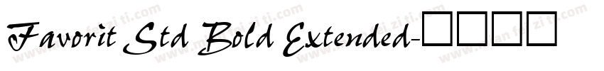 Favorit Std Bold Extended字体转换